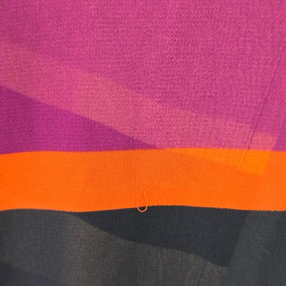 Guess Side Slit Sleeveless Maxi Dress Women Size Medium Vibrant Multicolor Scoop - Picture 9 of 15